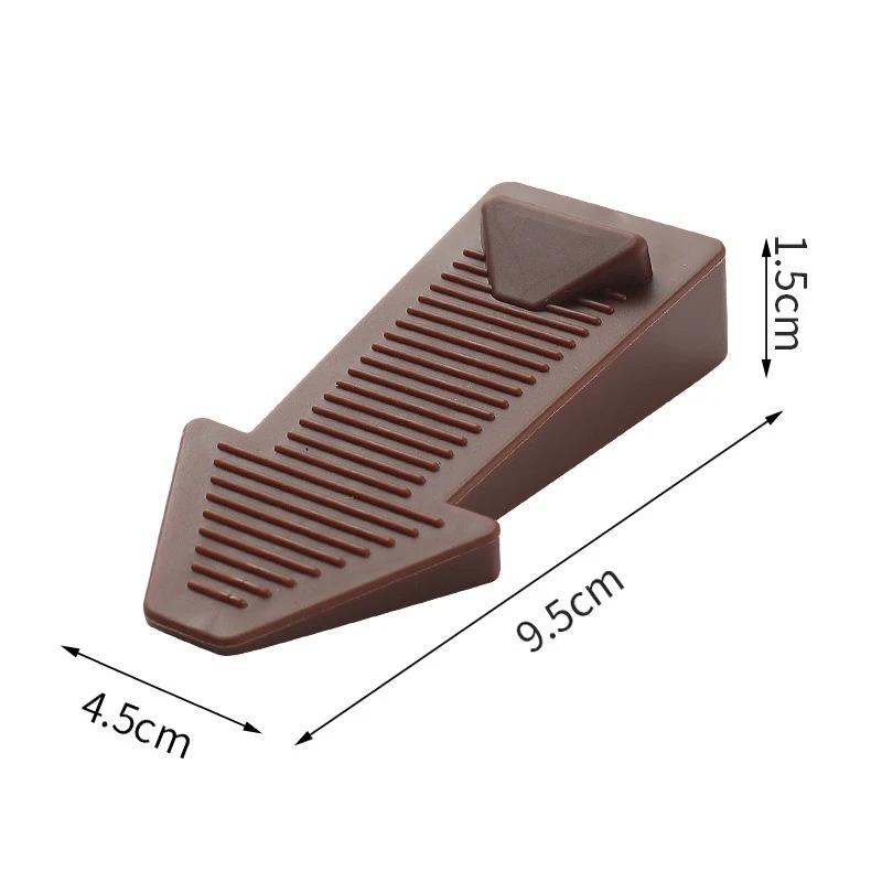 Wall Protectors Door Stopper New Silicone Anti Collision Floor Holder Hidden Non-slip Doorstop Bedroom