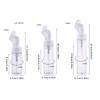Empty Froth Foaming Pump Bottle 100/150/200ml with Silicone Brush Head Press Type Face Cleaning Foam Bottle for Bath And Beauty