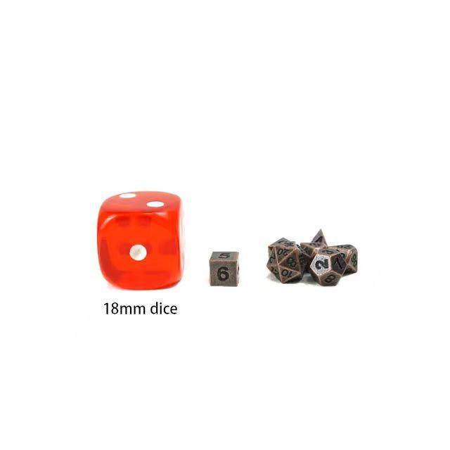 6MM Metal Mini Dice Set for Dungeons & Dragons – 7-Piece Polyhedral Board Game Set