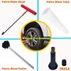 Tire Valve Stem Removal Tallation Tool Kit,Tire Valve Core Removal Replacement Tool Kit,TR413 Valves With Valve Core And Valve Core Disassemble