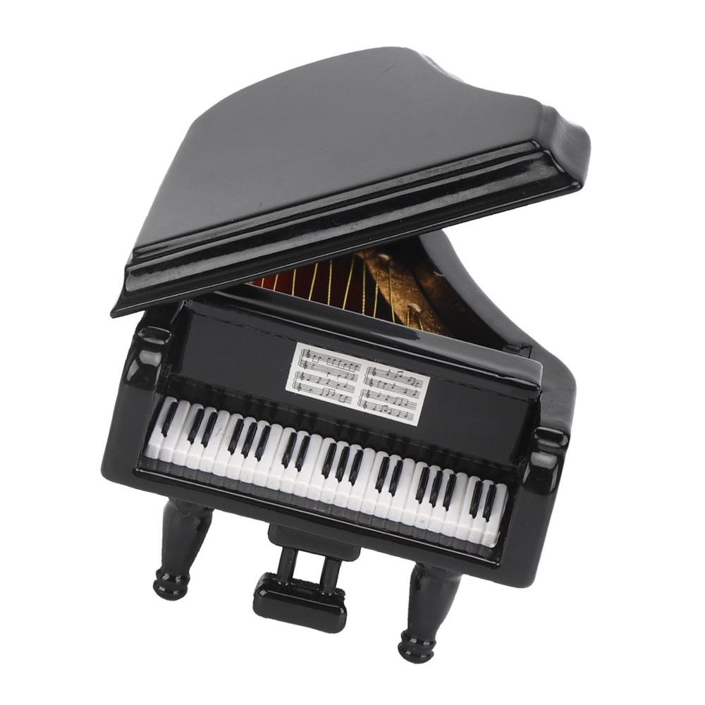 With Pedal Miniature Piano Basswood Piano Music Box Valentine's Day Surprise