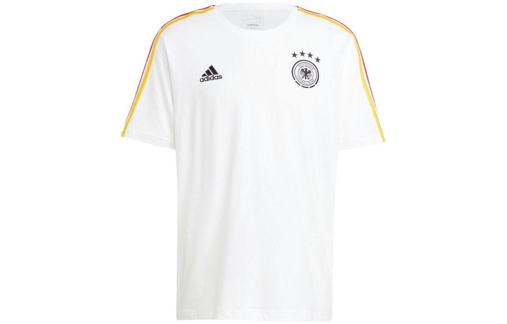 adidas T-Shirts Herren Weiß Rundhals Mittlere Normale Passform