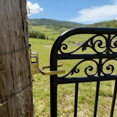 Instant Locking Gate Latch Heavy-Duty One-Hand Gate Latch Fast Gate Latch Easy Install On Wood Metal Pipe Gates Automatic Spring Lock for Farm Ranch