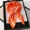 Fashion Print Silk Hairbands Scarf Women  Spring New Elagant Floral Bandana Neck Kerchief Head Bands Foulard Female Scarfs