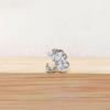 F136 Titanium Flower Peacock Crown Earrings, Long Studs for Cartilage Piercing, 1.2/1.0 Thickness