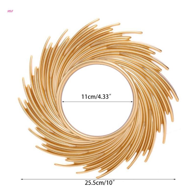 

Декоративное зеркало в форме солнца, фон для комнаты, декоративное зеркало из ротанга, инновационное художественное украшение, круглое зеркало для макияжа