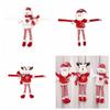 Knitted Fabric Long-legged Doll Curtain Buckle Santa Santa Curtain Fastener  Xmas Gifts
