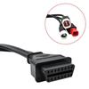 Motorrad OBD 2 Verlängerungskabel für Yamaha 3PIN 4PIN Honda 6Pin auf OBDII 16Pin OBD2 Stecker Kompatibel mit Motorrad