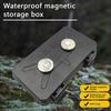 Magnetic Key Box Magnetic Key Holder Under Car Twin Magnets Key Cabinets Magnet Key Hider Soft Lining Car Accessories