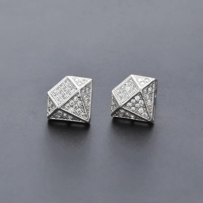 CAOSHI Shinning Stud Earrings Female Engagement Ceremony Jewelry with Bright Zirconia Fashion Design Silver Color Accessories