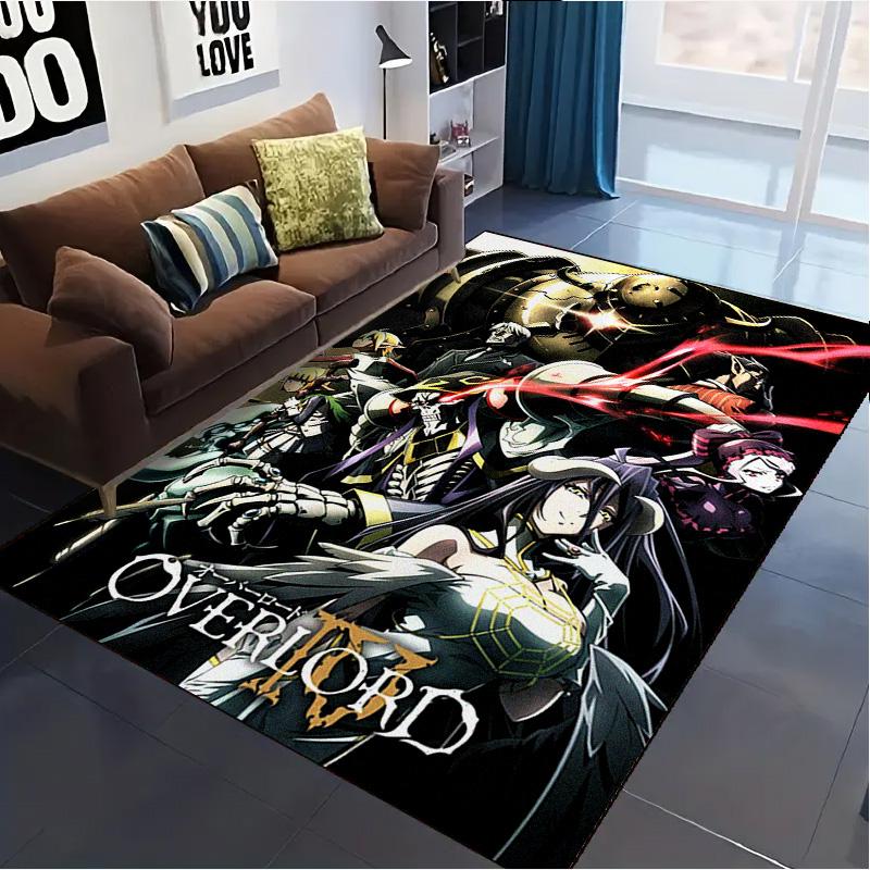 Anime Overlord Carpet Rug for Living Room Bedroom Home Sofa Decoration,Kids Play Non-slip Floor Mat