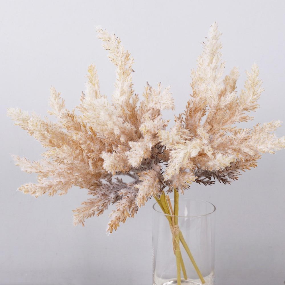 Künstliche, getrocknete Schilfrohrblumen im Landhausstil – realistische künstliche Pflanzenblumen fürs Büro