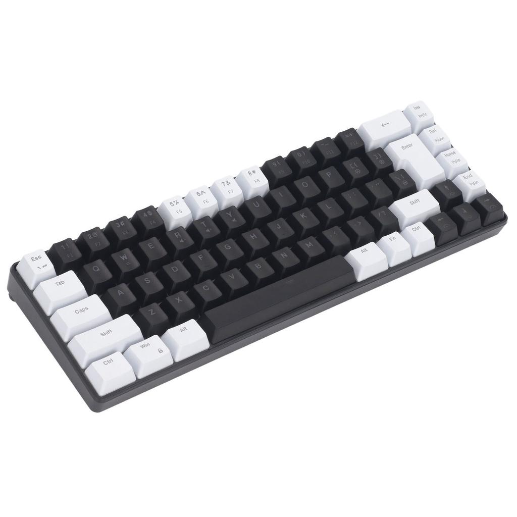 Membrane Gaming Keyboard 68 Keys RGB Backlit Ergonomic USB Interface Computer Keyboard for System Family