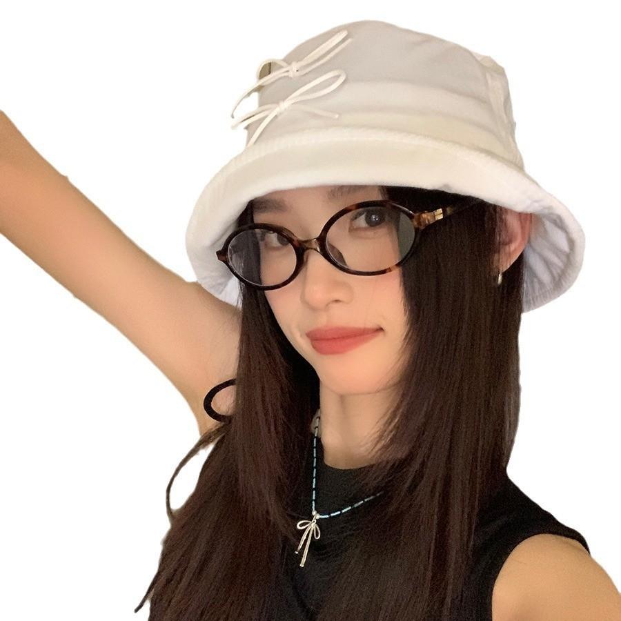 Trendy 2024 New Summer Bowknot Fisherman Hat For Women Lightweight And Uv Shielding