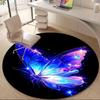 1pc Butterfly Wings Office Round Area Rug, Indoor Mat Suitable ForOffice, Under Office Chairs Bedroom Living Room Home Decor, Room Deco T104