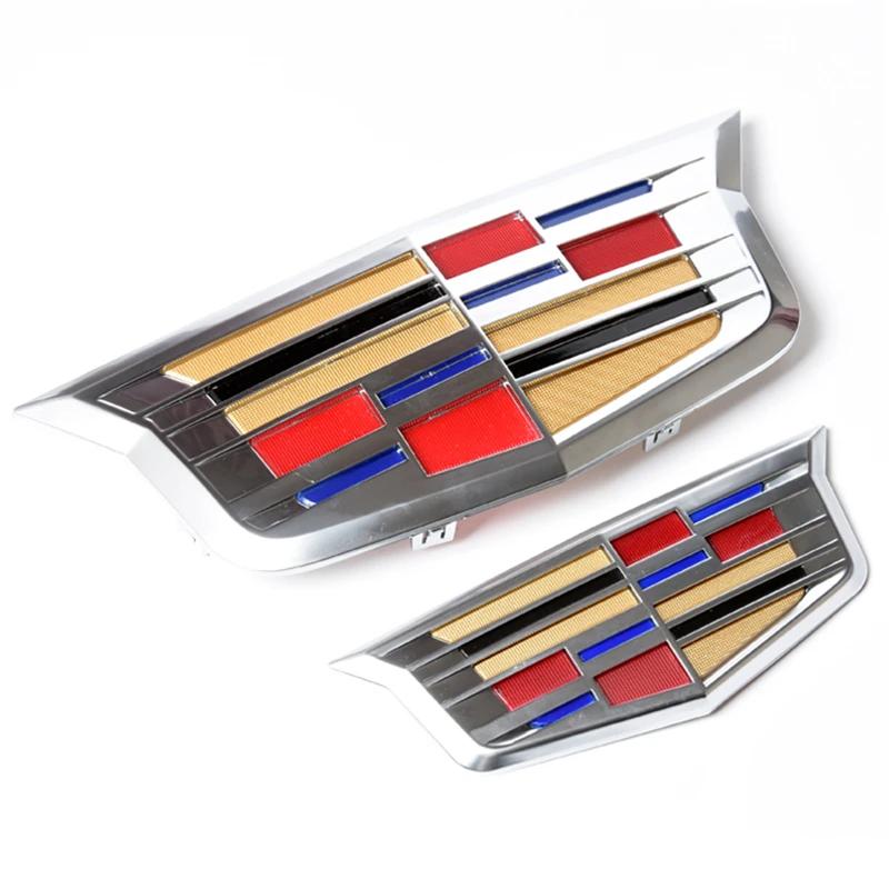 Samolepka emblému přední mřížky auta pro Cadillac XTS XT5 XT6 ATSL SRX BLS CT4 CT5 CT6 Modifikační samolepky emblému zadních výklopných dveří auta