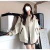 Women's American Apricot Baseball Jacket - Versatile Autumn/Winter Korean Style Top Coat With High-End Feel