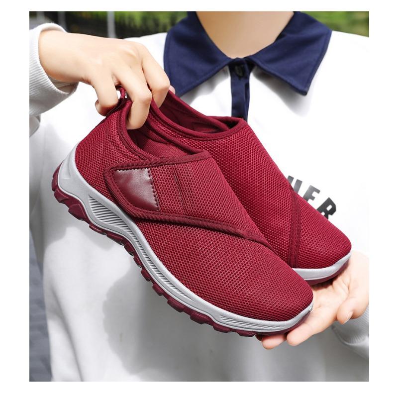 Pantofi casual respirabili din plasă pentru bărbați, pantofi simpli cu velcro