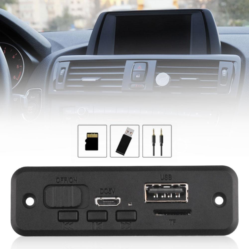 5V Bluetooth 5.0 MP3 Player Decoder Board Car FM Radio Module 2*3W 6W Amplifier Support FM TF USB Handsfree Call Hot