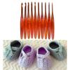 Ganchillo Ergonómico Profesional Mango Acrílico Ganchos de Ganchillo Herramienta para Manualidades con Hilo para Principiantes Tejer Tejer