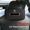 Boîte à mouchoirs de voiture Sac à mouchoirs pour dossier de siège Installation facile Pour Citroen C4 C3 C5 C1 C2 VTS Berlingo Celysee Xsara Picasso Aircross