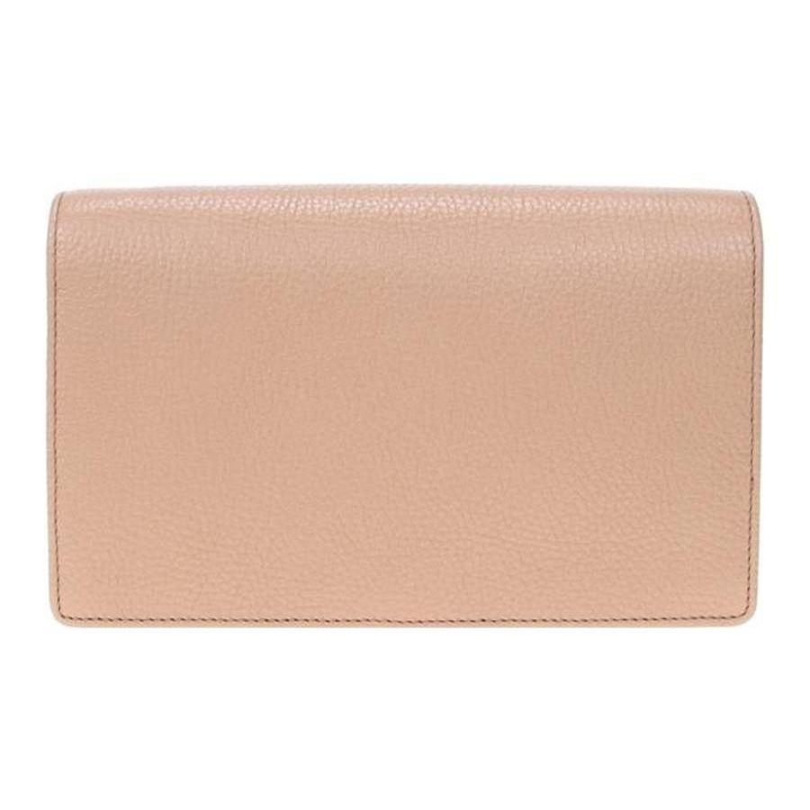 Gucci Soho Double G Logo Chain Shoulder Bag Women Shoulder Bag Light-Brown 598211-A7M0G-2754