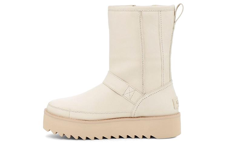 UGG Classic Rebel Biker Short Boot  Bone  Women s 1106913-BONE 37