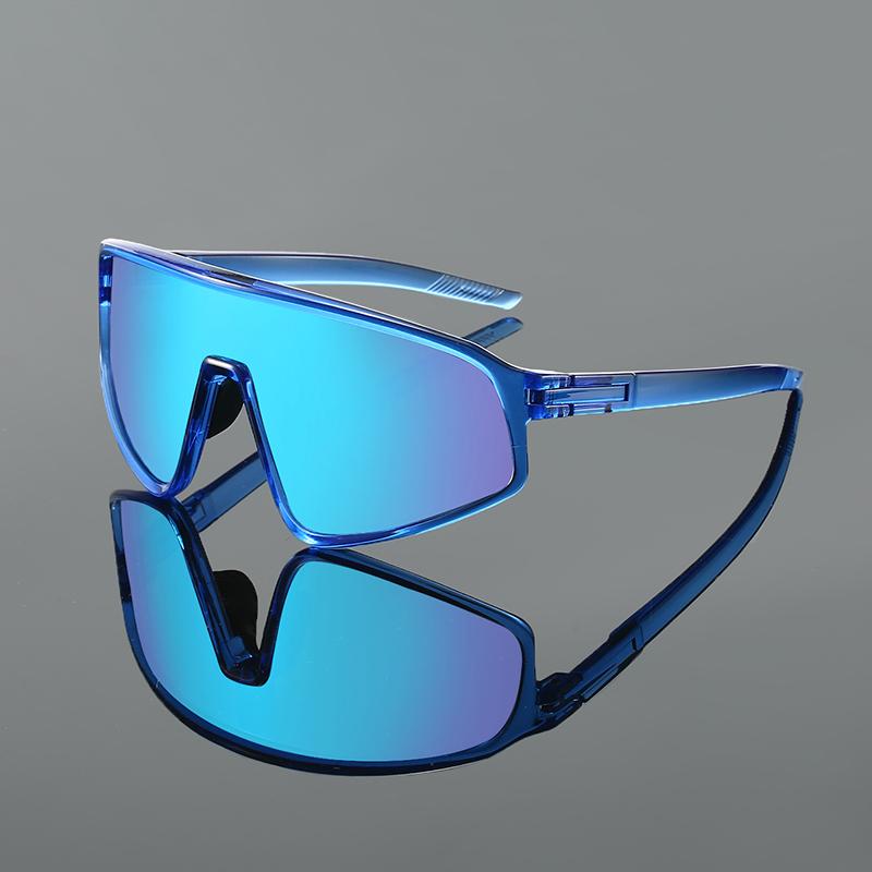 Oversized Sports Goggle Men New In Punk Mirror Outdoor Cycling Sunglasses Trendy Futuristic Anti-UV Hiking Shades