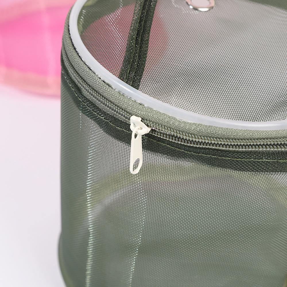 Handmade Crochet & Knitting Yarn Storage Bag with Mesh Compartments