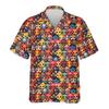 Maglietta da uomo con stampa 3D Maschera da wrestling messicana Lucha Libre Manica corta Collo a revers Top Estiva Street Camicie Hawaiane