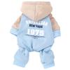 Dog Clothes for Autumn and Winter, Four-Leg Windproof New Cotton Coat for Teddy Cats and Pets