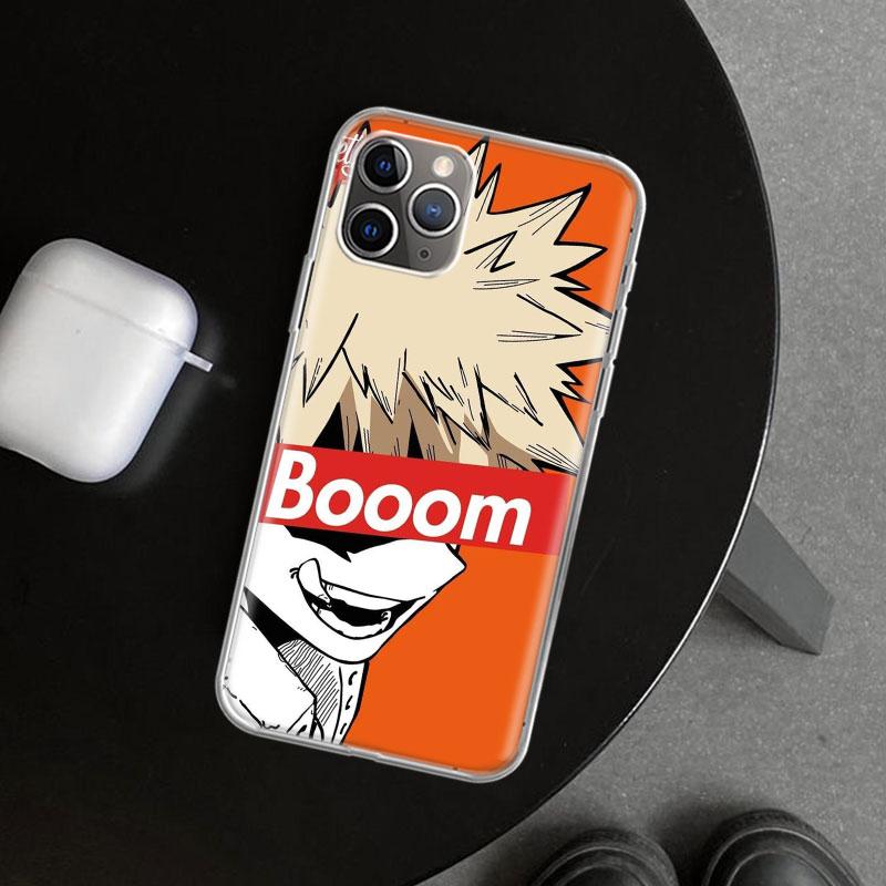 MHA Bakugou Katsuki Phone Case Cover for iPhone 11 12 13 Mini 14 15 Plus 16 Pro Max 17 Air 7 8 + SE Art Customized Fundas 11 12