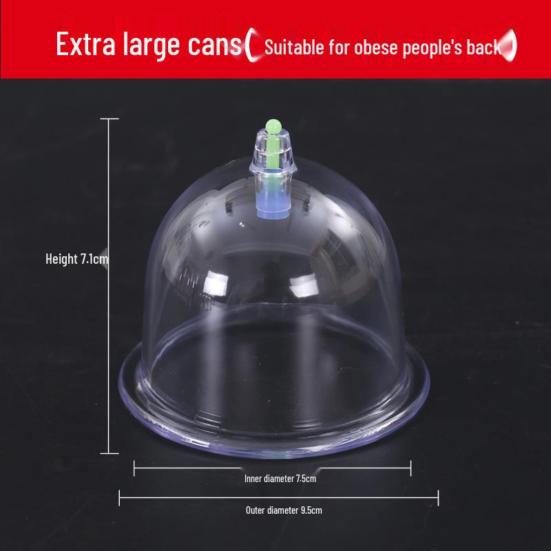 Home Cupping Device: Large Single Can Vacuum Suction Set