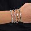 Trendy Unique Natural Stone Beaded Bracelet, Stainless Steel Chain Wristband Bracelet, Classic Tiger Eye Stone Jewelry for Men