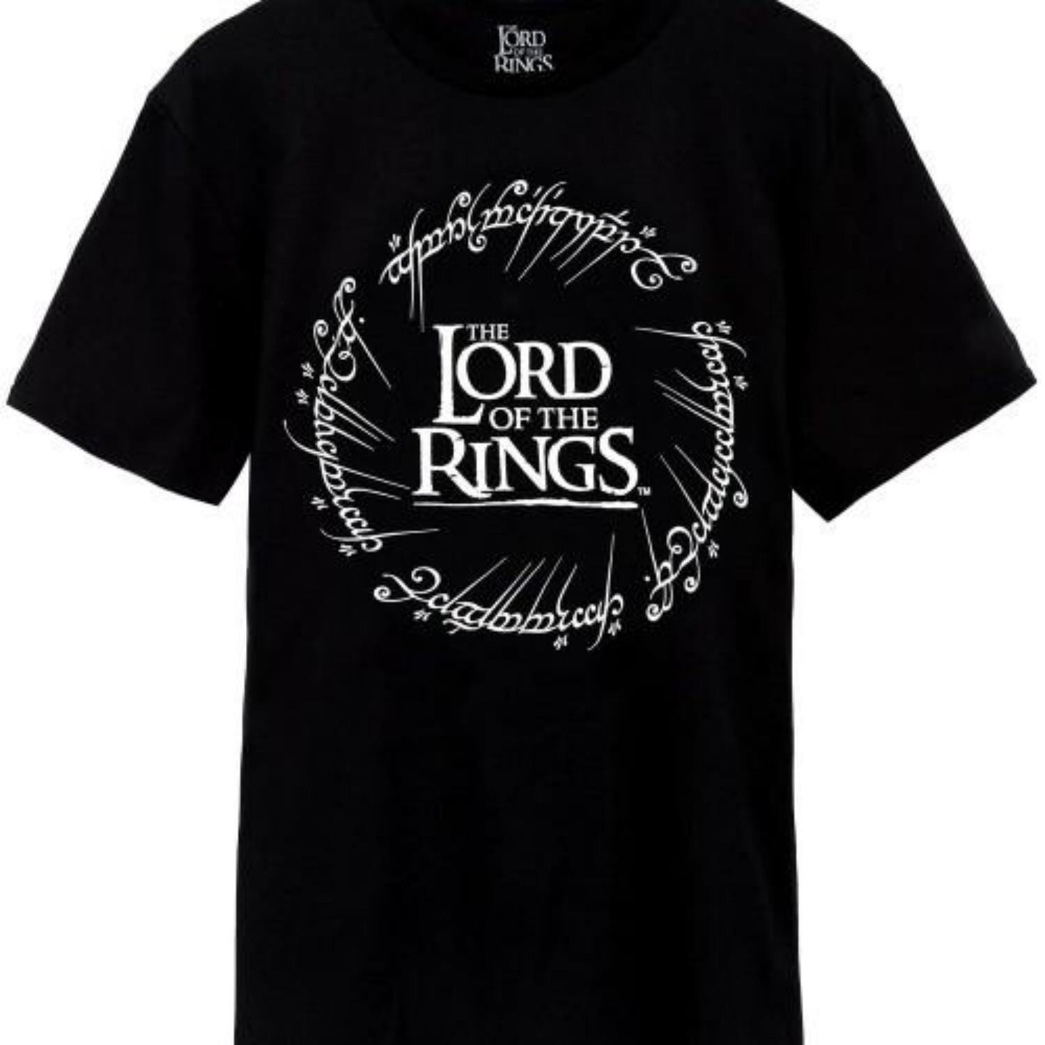 The Lord Of The Rings Mens Logo T-Shirt S чёрный