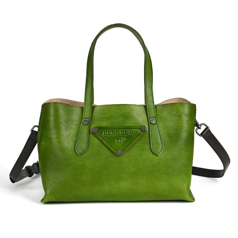 Leather Women s Bag Retro Chinese Style Leather Oblique Span Bag Lazy Style Multi-functional Women s Portable Oblique Span Bag