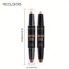 Double-headed Contouring Stick with Dual-purpose Concealer Highlighter for Three-dimensional Nose Bridge Shadow V Face High Nose Bridge Face Makeup