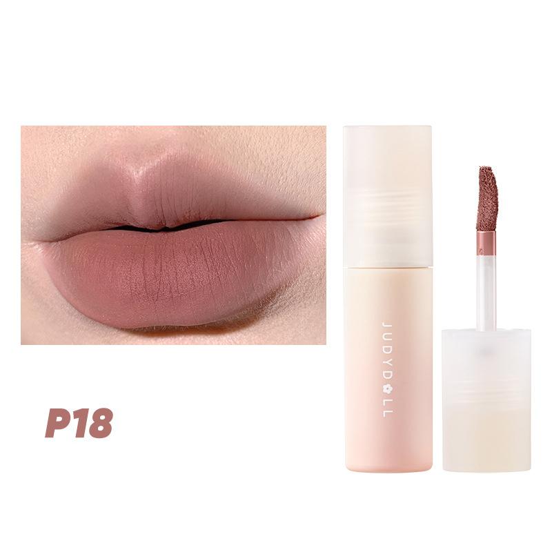 Lápiz labial Barro labial crema pequeña puré show blanco boca rojo caja ciega brillo labial mate