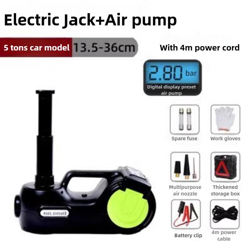 SUV Truck Emergency Equipment Car Repair Tool Set Electric Jack 12V 5 Tons Electric Wrench Jack Kit