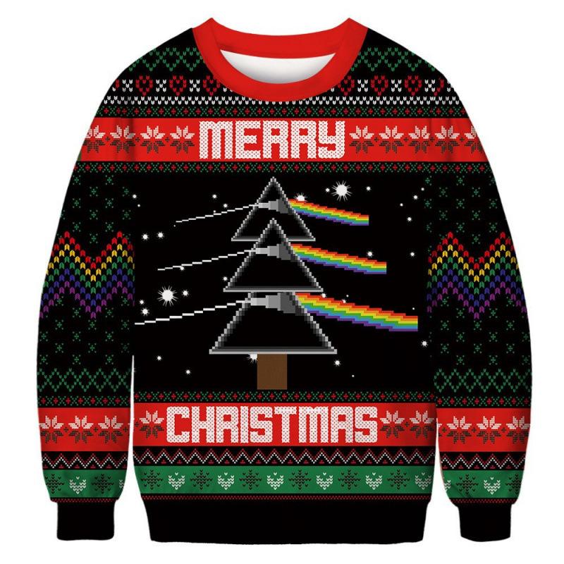 Men's Autumn and Winter Christmas 3D Printed Crew Neck Is Fashionable, Versatile and Comfortable Hoodies & Sweatshirts (men’s)