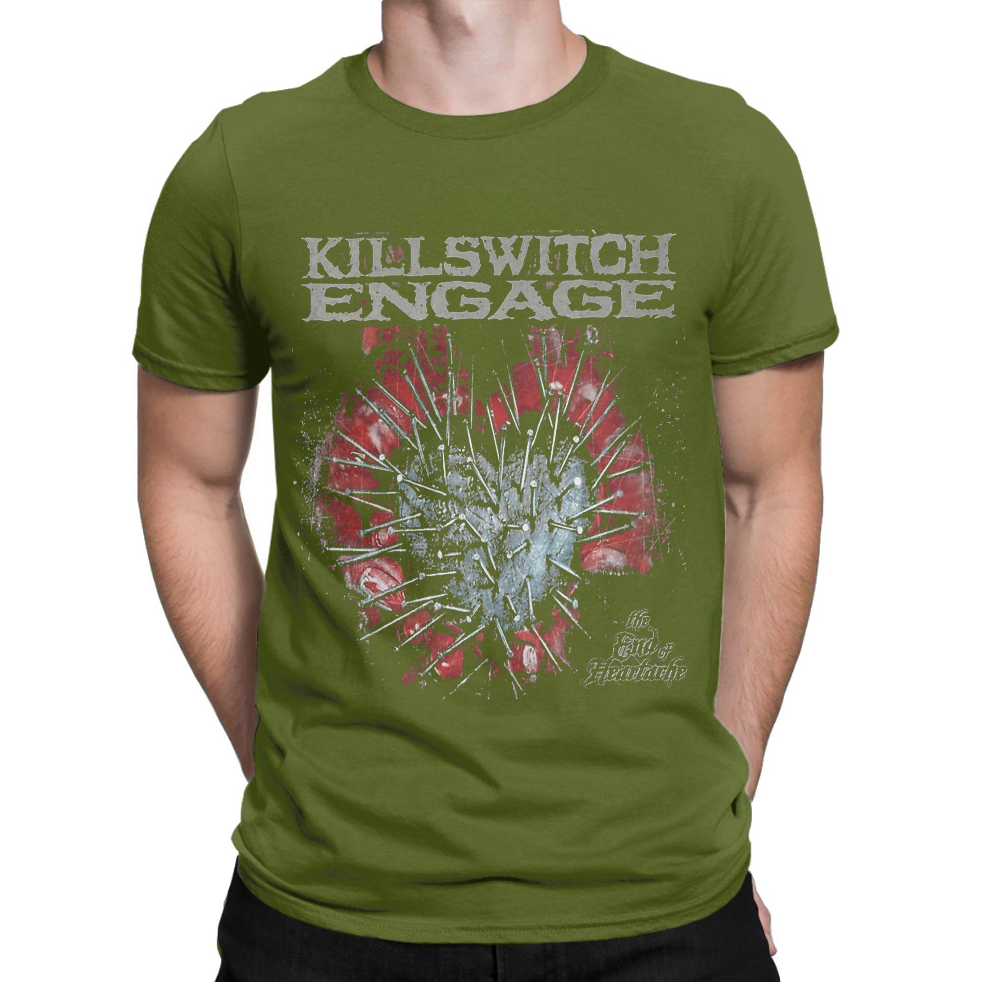 

Killswitch Music Band Engage Pure Cotton T-Shirt For Man Beach T-Shirts O Neck Trendy Cool Tee Shirt Plus Size Design Clothing 4XL