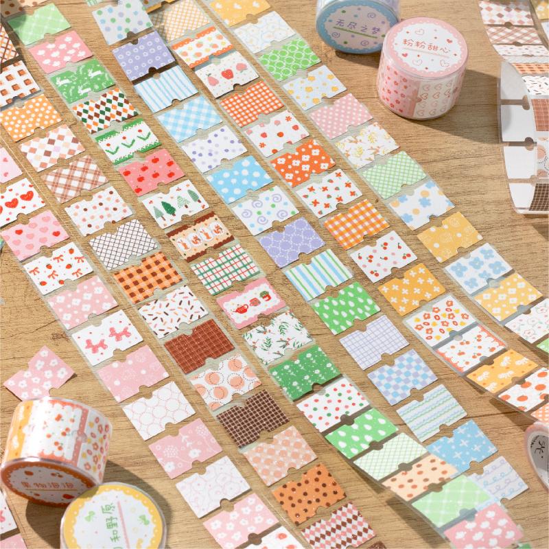 Journal GO 3x200cm Floral Tape Stickers Collage Junk Journal DIY Scrapbooking Planner Decor Photo Album Aesthetics Craft Tape