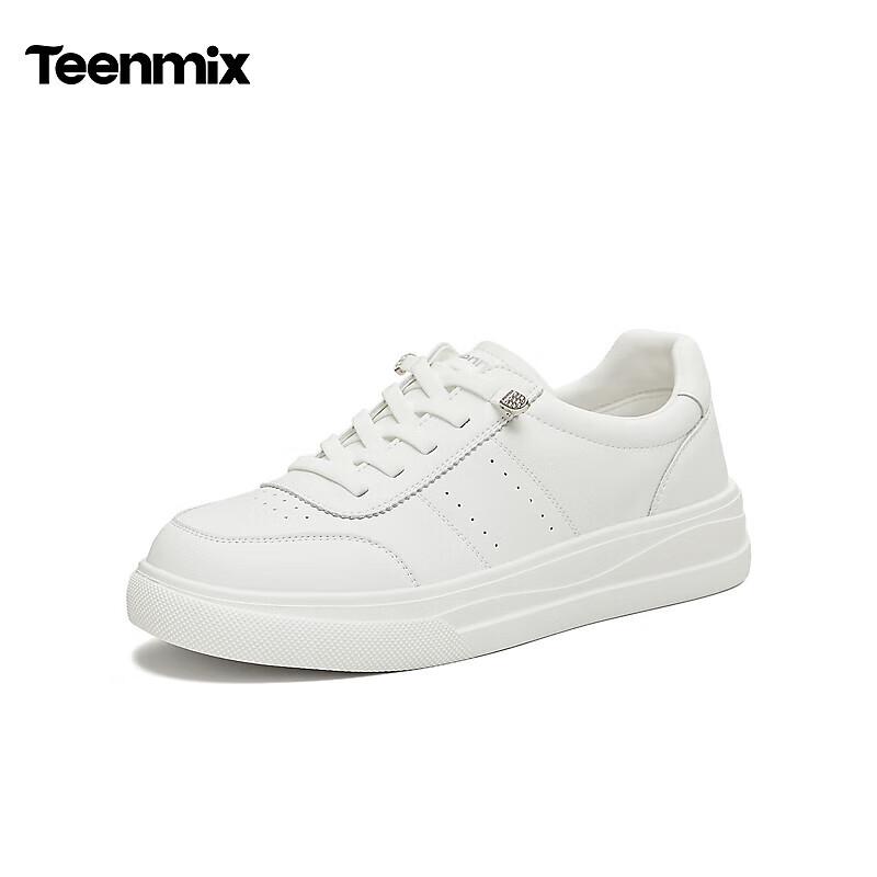 Tianmeiyi Women's Thick-Soled White Board Shoes