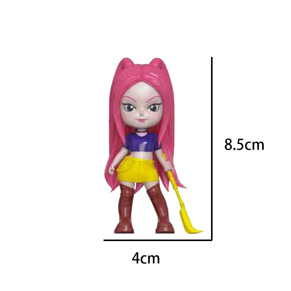 Anime Q Version Kpop Dämonenjäger Box Dämonenjäger Rumi Mira Zoey Tiger Spielzeug Schreibtischdekoration Statue Ornament Kind Weihnachtsgeschenk