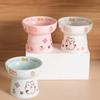 Ceramic Cat Bowl Anti Tipping Dog Food Feeding Basin Pet Drinking Feeder  Neck Protection