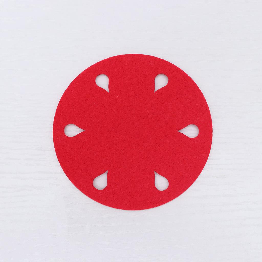 4pcs Felt Christmas Coasters Snowflake Tree Cup Mats Xmas Party Decoration Non Slip Heat Resistant Table Accessories