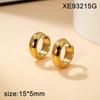 Trendy Titanium Steel Minimalist Hoop Earrings: Polished, Lightweight, Versatile, and Fashion-Forward for Men and Women