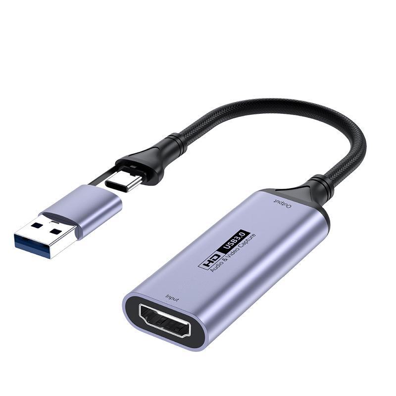 USB 3.0 To HDMI Type-C Video Capture Card for Mobile and PC Gaming/Live Streaming.