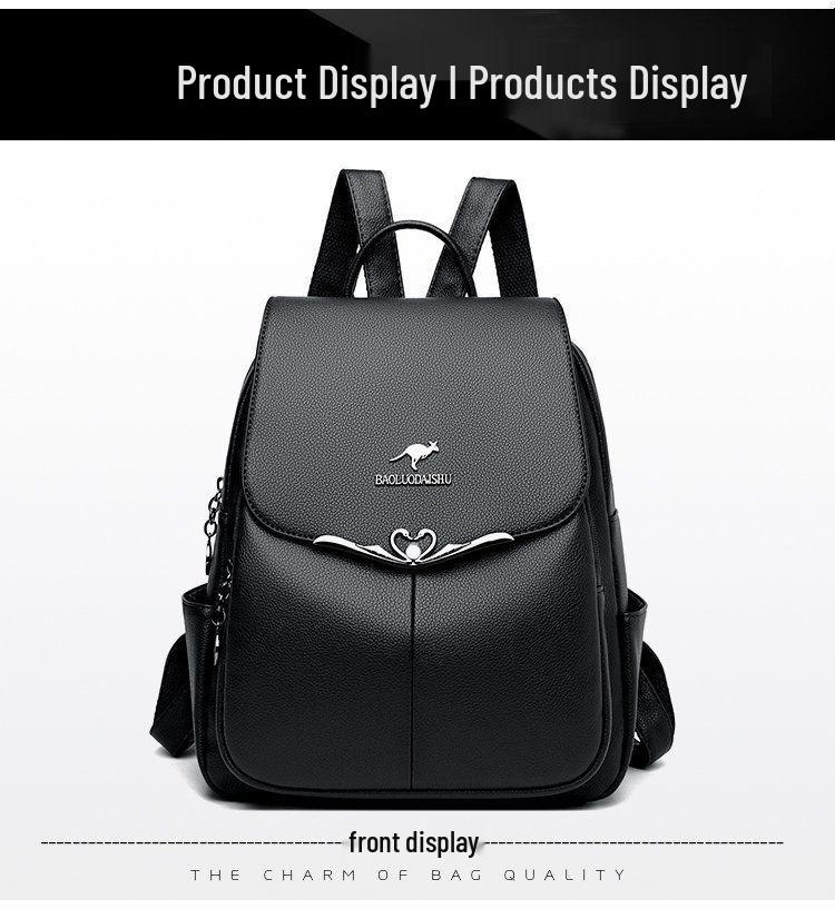 2024 Women's Summer Fashion Travel Backpack: Large Capacity, Stylish Anti-Theft, Light Luxury, All-Match Design
