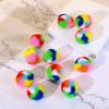 5pcs/set Colorful Plush Cat Toys Ball Plush Pet Cat Throwing Ball Cat Teaser Ball  Relieve Boredom